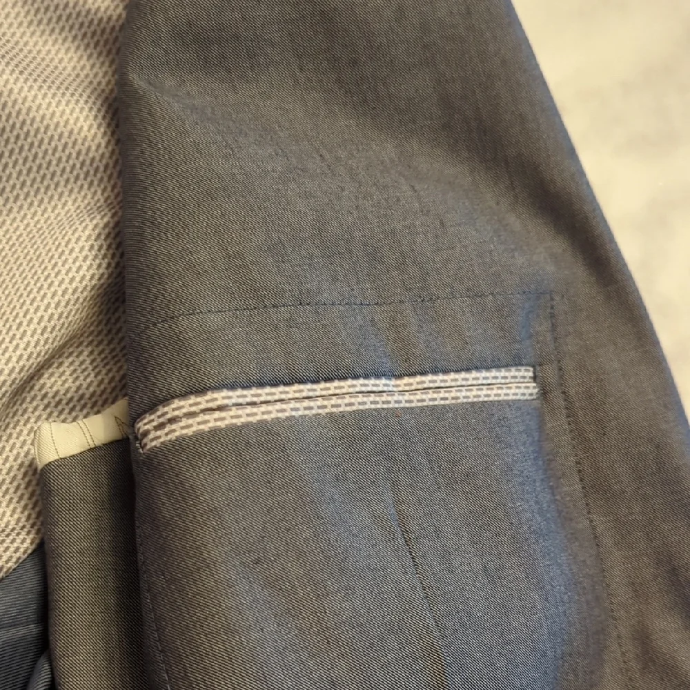 Banana Republic Men's Tailored Fit Blue/Gray Sport Coat 40S - Picture 7 of 11
